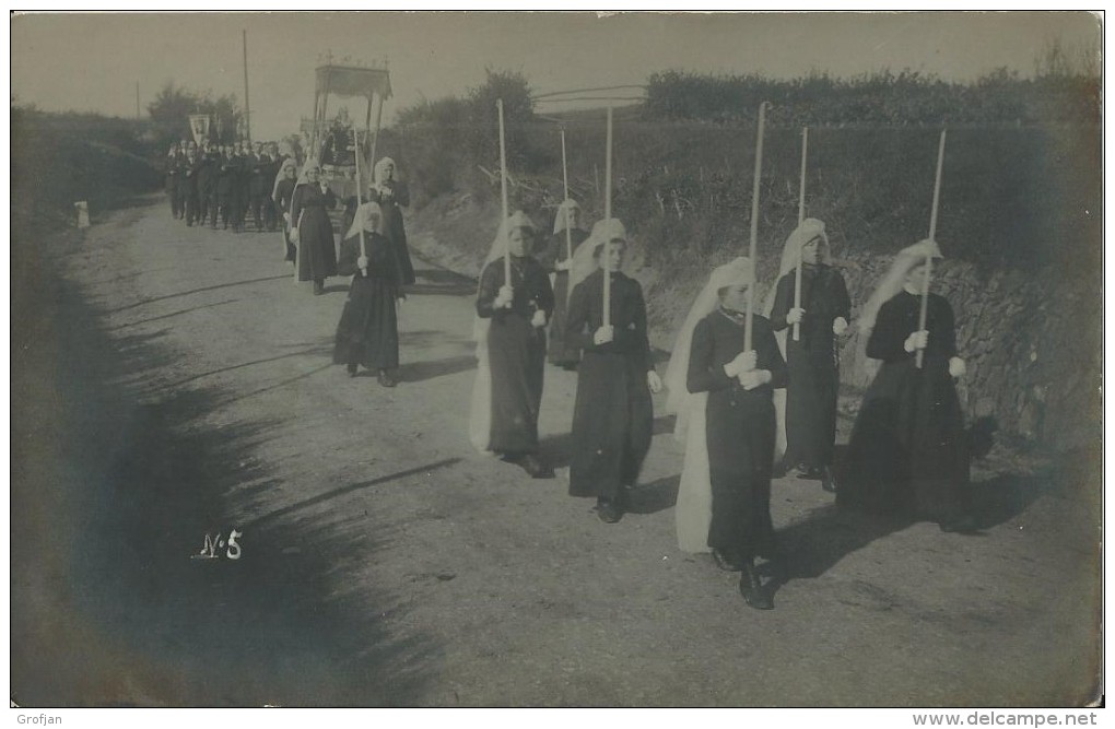 CP Wiltz - Kaemmerer - Carte-photo Procession Op Der Plank No. 5 - Wiltz