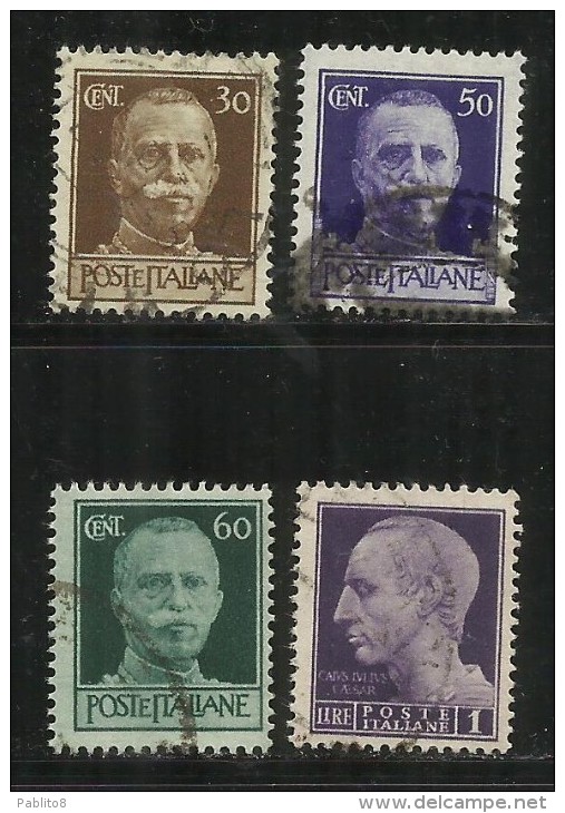 LUOGOTENENZA 1944 FILIGRANA CORONA SERIE COMPLETA TIMBRATO COMPLETE SET USED - Afgestempeld