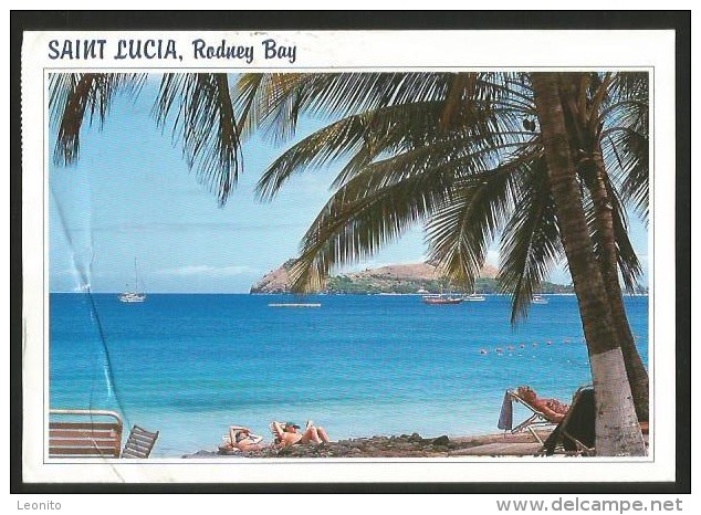 ST. LUCIA Antilles Rodney Bay Castries (damaged Card) 1994 - Santa Lucia