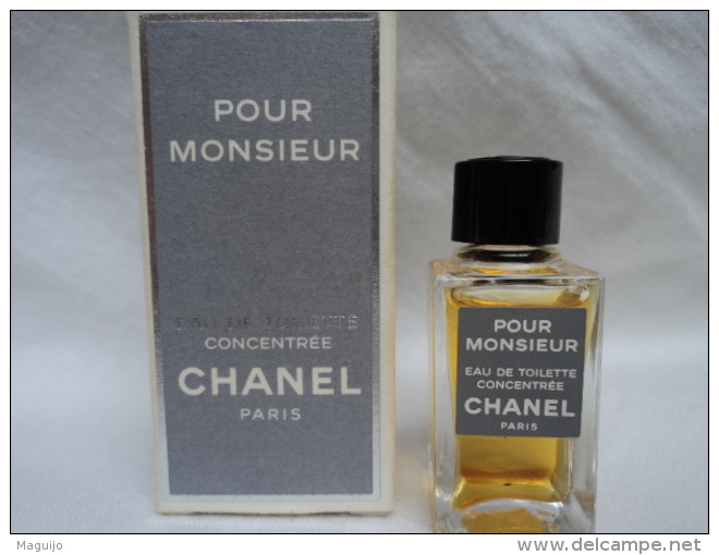 CHANEL: "POUR MONSIEUR" MINI EDT  CONCENTREE   4 ML VOIR  & LIRE!!! - Miniatures Hommes (avec Boite)