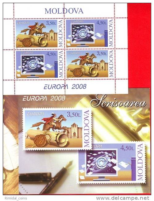 Moldova, Booklet, Europe / Europa - Letters, 2008 - 2008