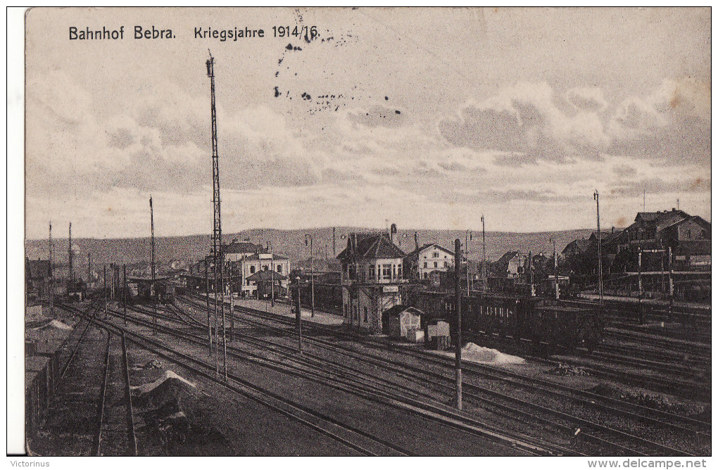 BEBRA - Bahnhof - Kriegsjahr 1914/16 - Bebra