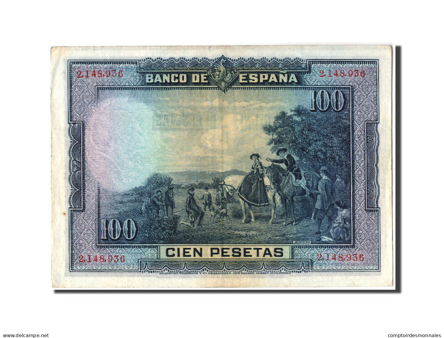 Billet, Espagne, 100 Pesetas, 1928, 1928-08-15, TTB+ - 100 Peseten