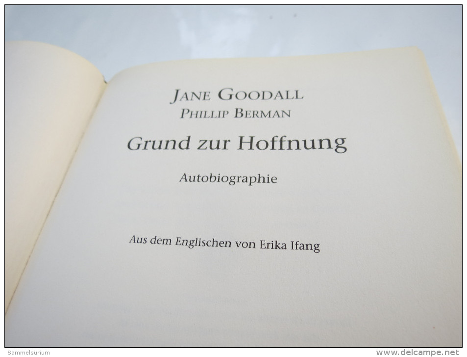 Jane Goodall (mit Phillip Berman) "Grund Zur Hoffnung" Autobiographie - Biografía & Memorias