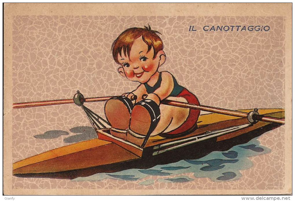 CANOTAGGIO AVIRON ROWING RUDERN REMO SPORT BAMBINI 1940 - Rudersport