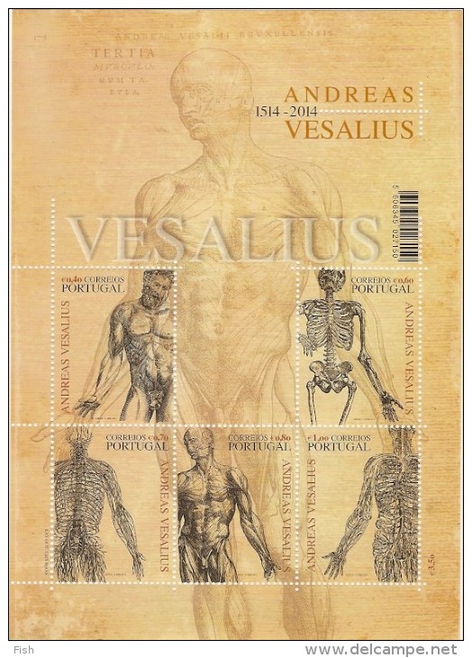 Portugal ** & JOINT ISSUE PORTUGAL / BELGIUM ANDREAS VESALIUS 2014 (68681) - Nuovi