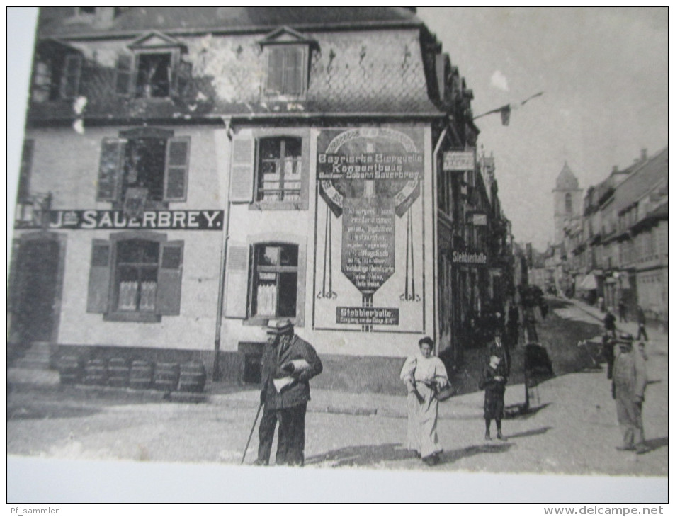 AK / Bildpostkarte 1916 Saargemünd I. Lothringen - Kasernenstrasse. Bayrische Bierquelle Konzerthaus Johann Sauerbrey - Lothringen
