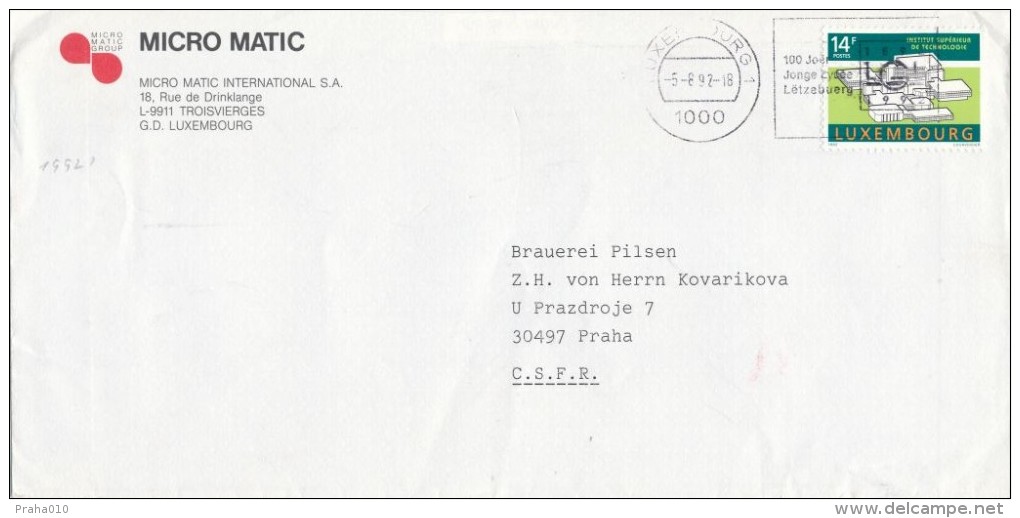 I5474 - Luxembourg (1992) 1000 Luxembourg 1 - Briefe U. Dokumente