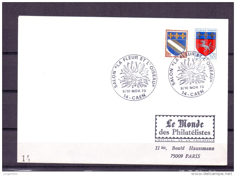 Rép. Française - Salon "La Fleur Et L'oiseau" - Caen 9-10/11/1973    (RM4895) - Schwalben