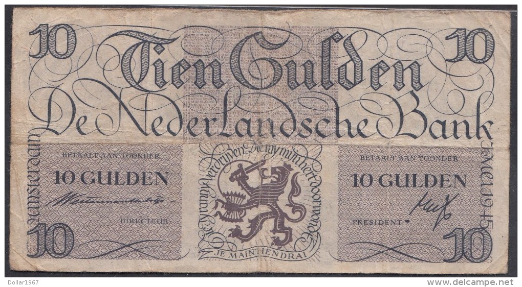 Pays-Bas /  Nederland /Netherlands 10 Gulden Mei 1945 Lieftinck : Lieftincktientje - NR AM 090999 - 10 Gulden