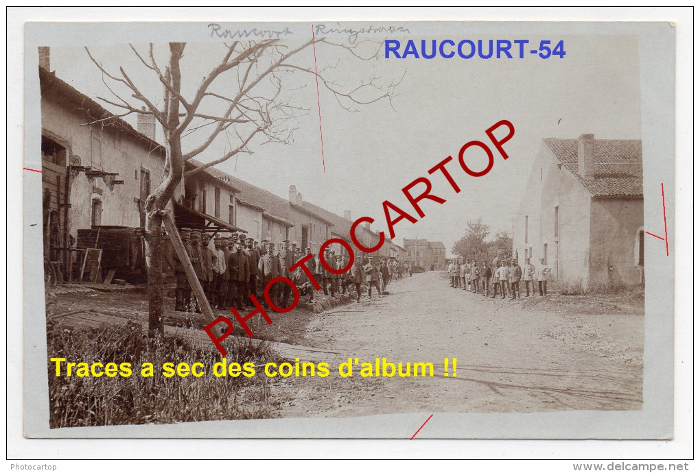 RAUCOURT-Carte Photo Allemande-Guerre14-18-1WK-Militaria-Frankreich-France-54- - Nomeny