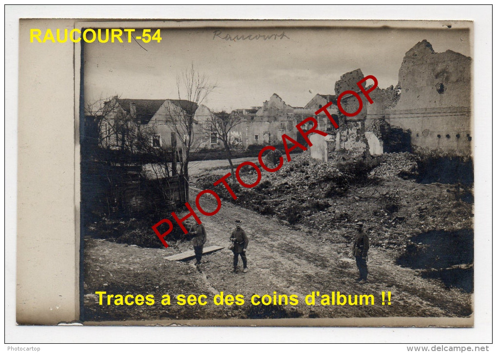 RAUCOURT-Carte Photo Allemande-Guerre14-18-1WK -Militaria-Frankreich-Fra Nce-54- - Nomeny