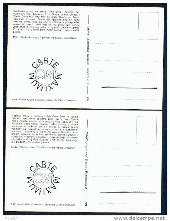 Yugoslavia 1992. Maximum Cards - 'Zastita Prirode´ - Cartoline Maximum