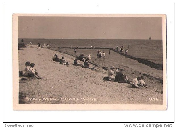 RP Canvey Island Essex Shell Beach Vintage Postcard - Otros & Sin Clasificación