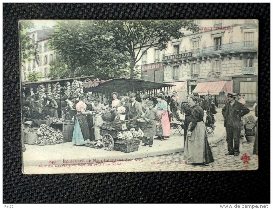 TOUT PARIS 249 Boulevard De Ménilmontant  Jour Du Marché - Distrito: 20