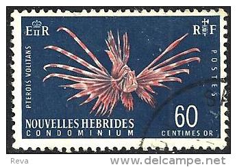 FRANCAISE NEW HEBRIDES FISH "RF" ON LEFT PART SET OF 1 STAMP 40 CENTIMES MINT 196.(?) SGF? READ DESCRIPTION !! - Neufs