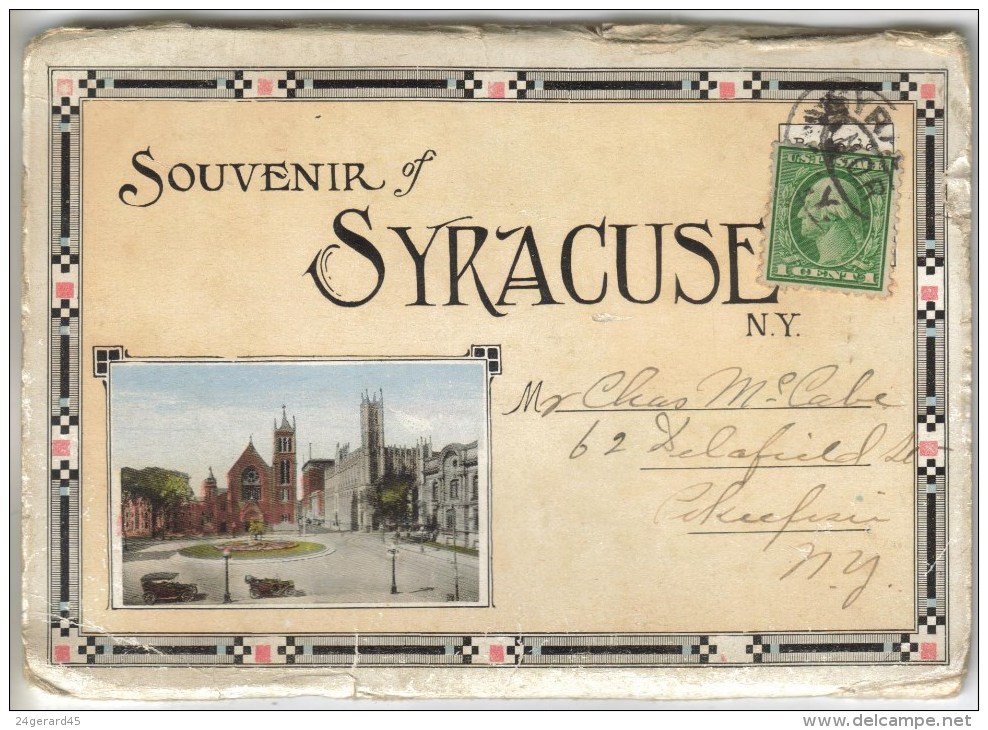 LIVRET CARTE LETTRE CONTENANT 20 VUES FORMAT CPA SYRACUSE (Etats Unis-New York) - Syracuse