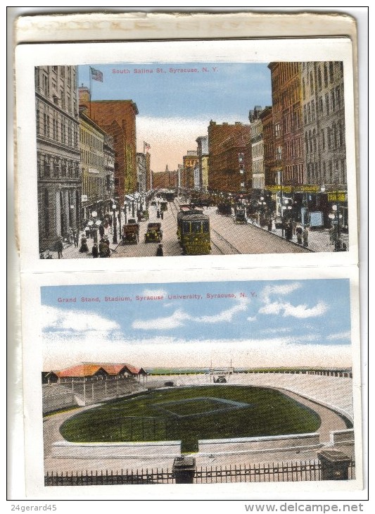 LIVRET CARTE LETTRE CONTENANT 20 VUES FORMAT CPA SYRACUSE (Etats Unis-New York) - Syracuse