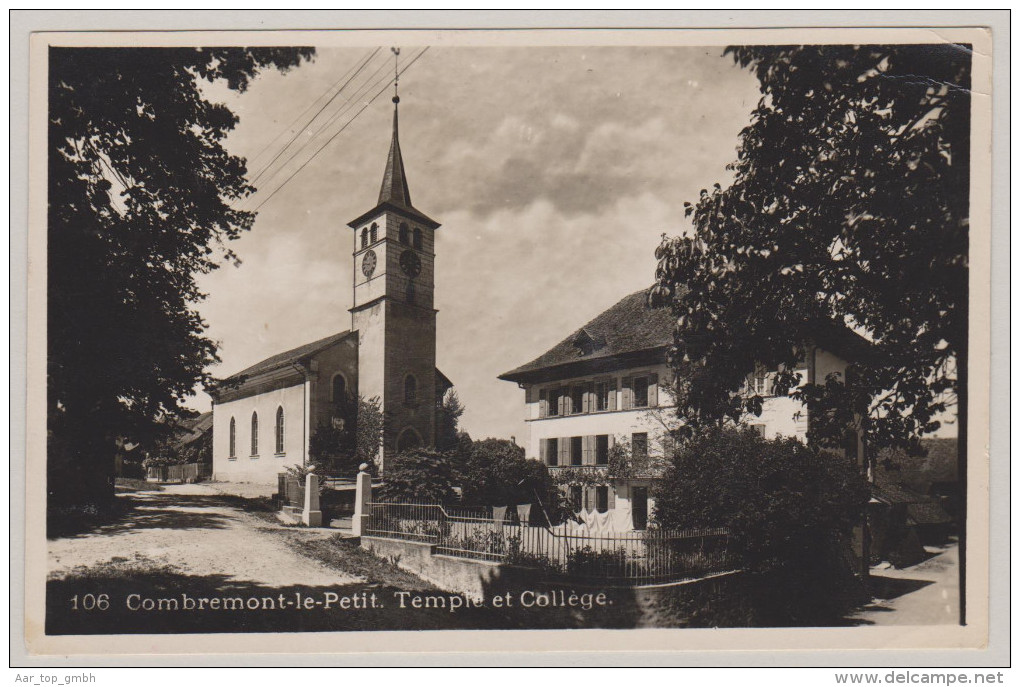 VD COMBREMONT-LE-PETIT Feldpost Temple Et Collège Photo Savigny - Savigny