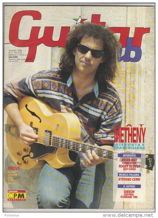 RA#42#15 MENSILE ROCK N.1/1994 GUITAR CLUB Ed. Il Volo/PAT METHENY/BRIAN MAY/ROGER GLOVER/STEFANO CERRI - Musique