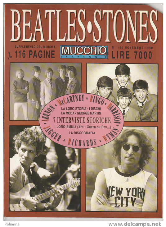 RA#42#19 RIVISTA ROCK - Suppl.MUCCHIO SELVAGGIO 1990/BEATLES - STONES - Música