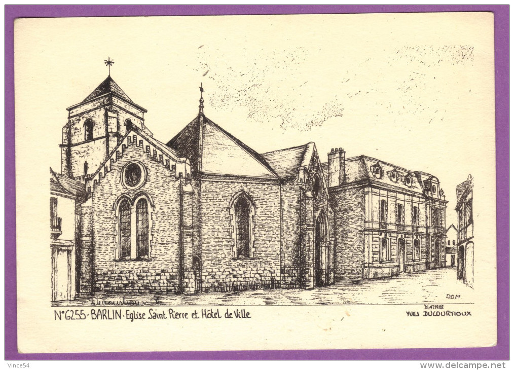 BARLIN - Eglise Saint Pierre Et Hôtel De Ville - Barlin