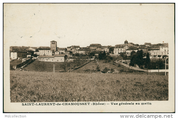 69 SAINT LAURENT DE CHAMOUSSET / Vue Générale Au Matin / - Saint-Laurent-de-Chamousset