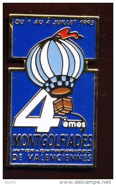 " 4ème Montgolfiades VALENCIENNES 93 "     Ble Pg4 - Fesselballons