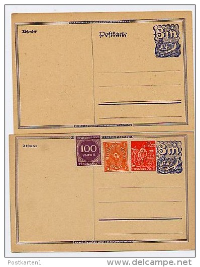 DR P150aI  2 Postkarten  1922 - Postkarten