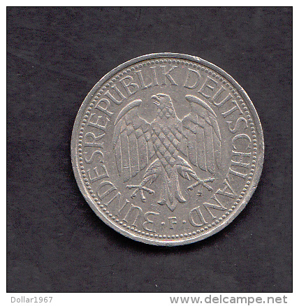 Deutsche Mark - 1 D-Mark - 1992  F . Zustand GUT - 2 Scan - - 1 Mark