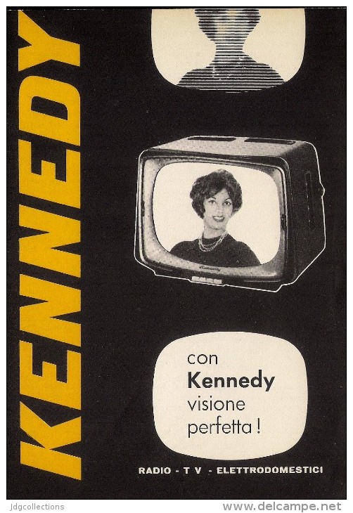 # KENNEDY TV TELEVISION ITALY 1950s Advert Pubblicità Publicitè Reklame Publicidad Radio TV Televisione - Fernsehgeräte