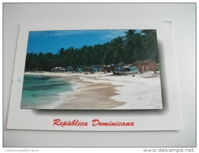 STORIA POSTALE  FRANCOBOLLI Republica Dominicana Isla Saona - Dominica