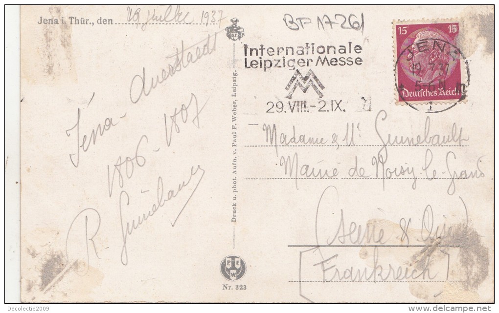 BF17261 Jena I Thur Partie Am Johannistor It Hausberg Germany  Front/back Image - Jena