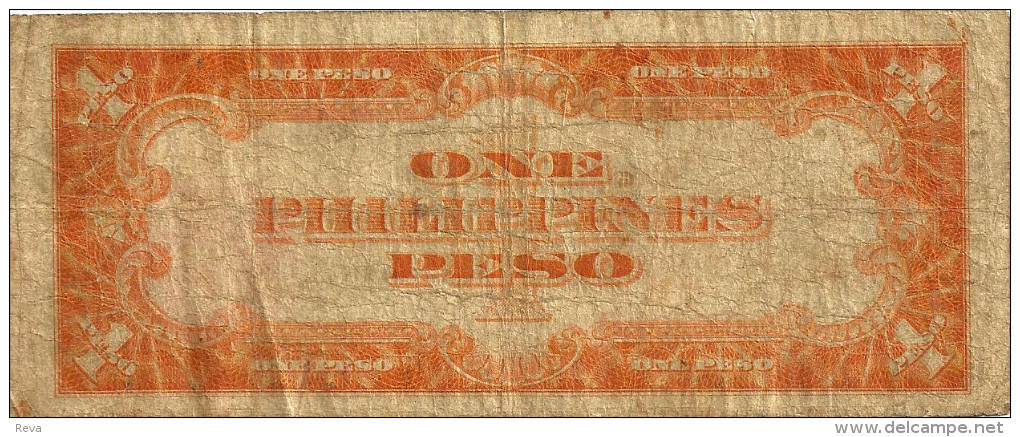 PHILLIPINES USA 1 PESO BLACK MAN FRONT MOTIF BACK DATED SERIES 1936 RED SEAL P? AF READ DESCRIPTION !! - Philippinen