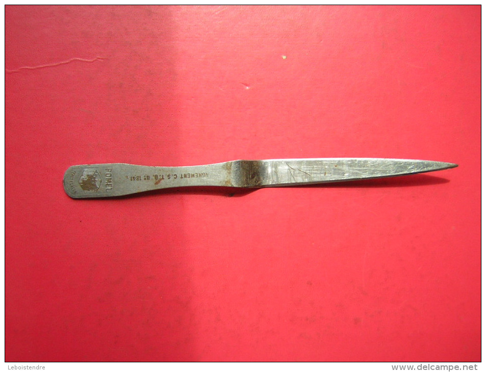 ANCIEN OUVRE LETTRE EN FER   AGREMENT C S T B  N° 1841   POMEL  VERGONGHEON - Letter-opener