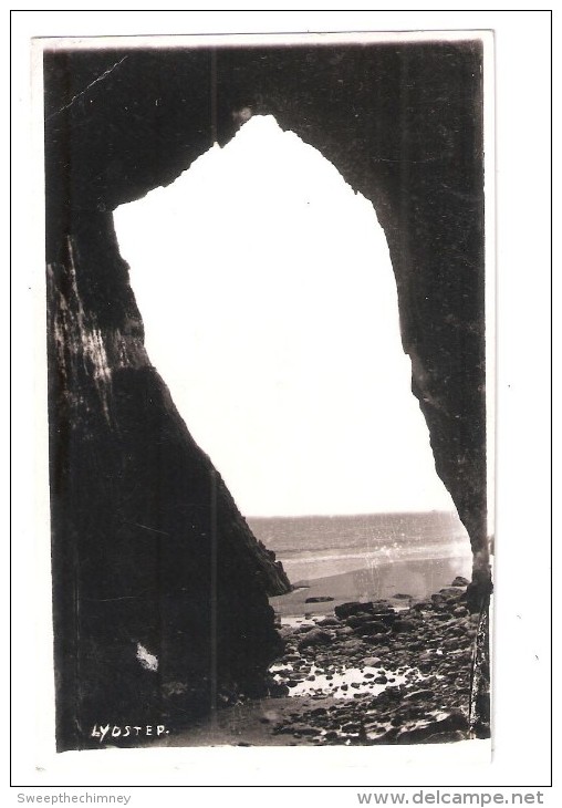 Lydstep  CAVERNS CAVES Lydstep Haven Pembrokeshire Vintage Postcard USED BY K ALLEN PEMBROKE DOCK USED 1937 - Pembrokeshire