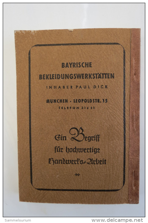 "Taschenkalender 1949" Bayerischer Gewerkschaftsbund - Kalender