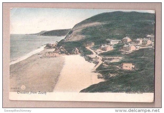 Aberporth Light THIMBLE POSTMARK On A TRESAITH FROM SOUTH CARDIGANSHIRE Used 1905 Postcard Postal History - Cardiganshire