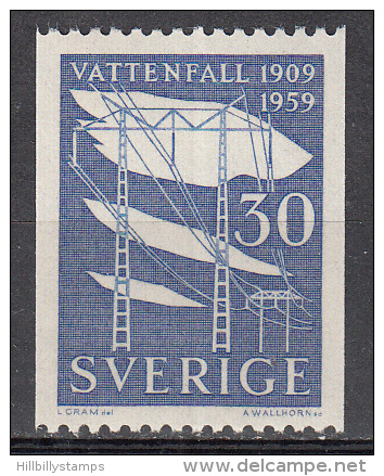 Sweden  Scott No.  538   Mnh      Year  1959 - Nuevos