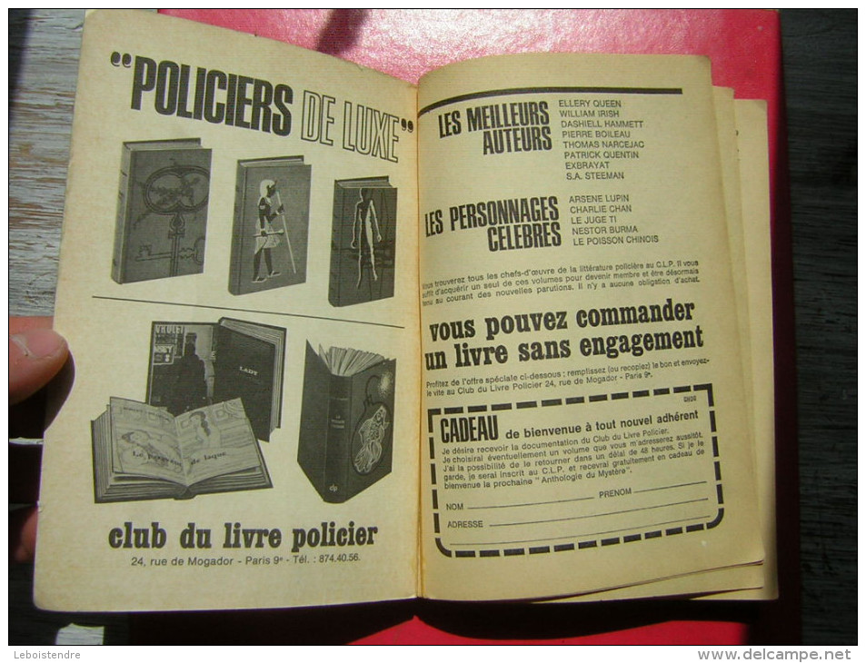 CHOC  SUSPENSE N° 4    224 PAGES     1968   ATTENTION AVEC DES PAGES DE SEPAREES A RECOLLER - Opta - Littérature Policière