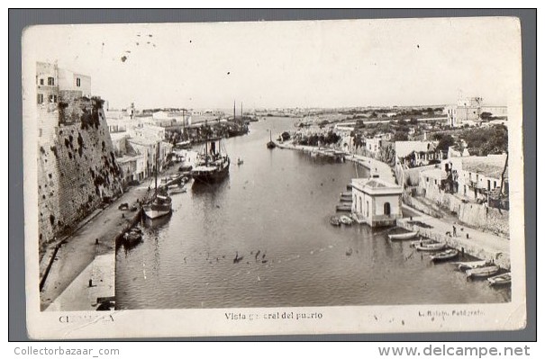 Baleares Menorca Ciudadela Tarjeta Postal Foto RPPC Postcard Ca 1900 Original Postcard Cpa Ak (W4_167) - Menorca