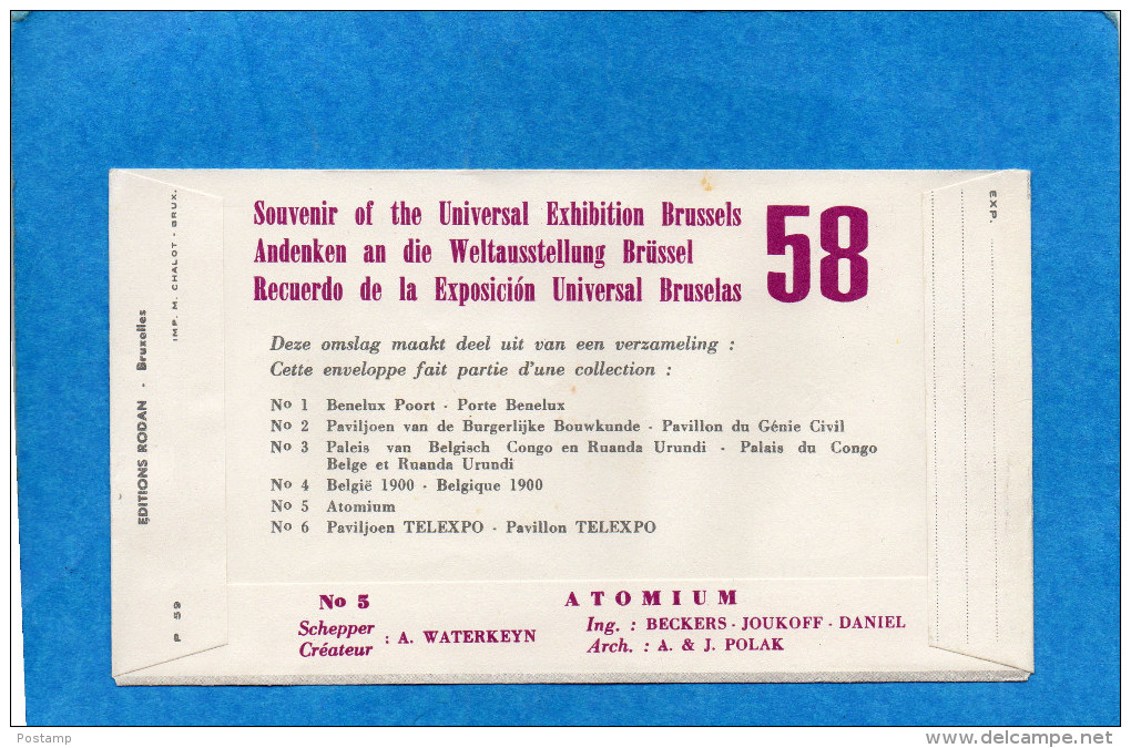 FDC-Enveloppe  Illustrée - BRUSSEL- 10-4 1958*exposition Universelle  De Bruxelles 1958-timbre N°1051 - 1951-1960