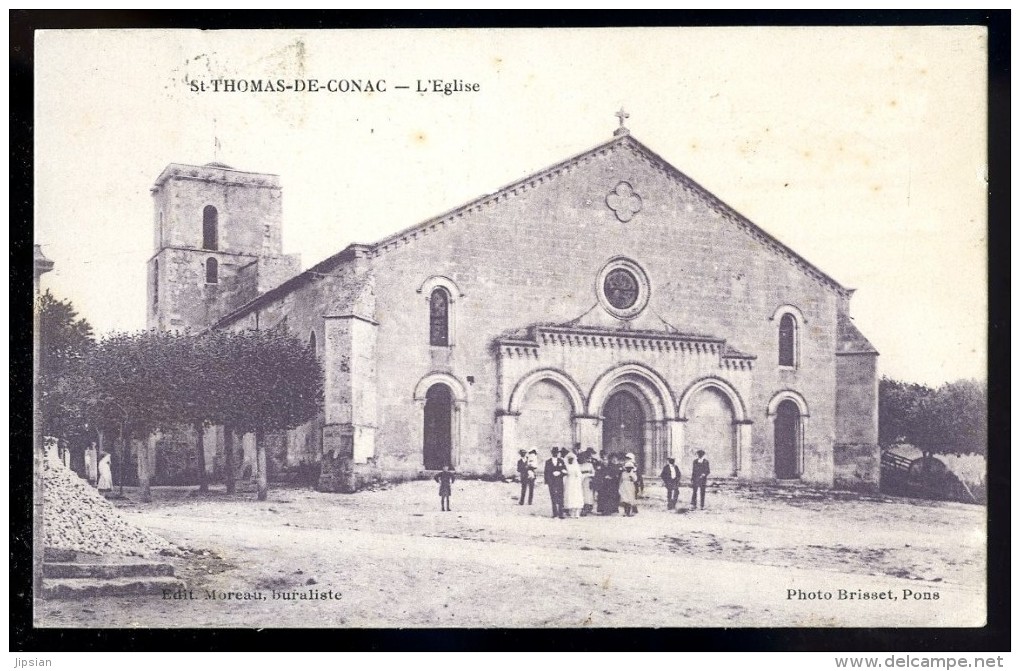 Cpa  Du 17 Saint Thomas De Conac L' église     .....  Mirambeau Jonzac  Tris15 - Mirambeau
