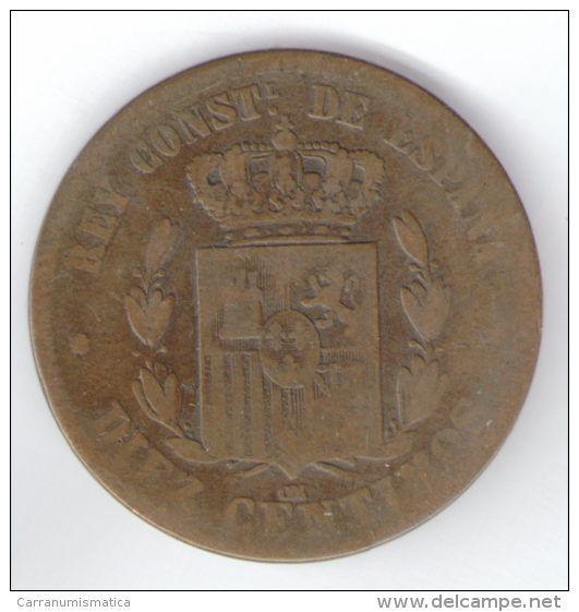 SPAGNA 10 CENTIMOS 1877 - First Minting