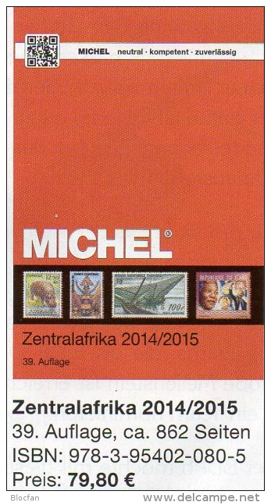 MICHEL Süd-Afrika Band 6/1 Katalog 2014/2015 New 80€ Centralafrica Angola Guinea Gabun Kongo Mocambique Tchad Tome Zaire - Supplies And Equipment