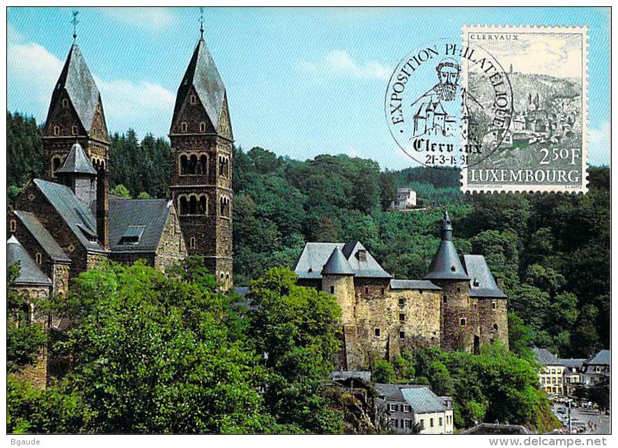 LUXEMBOURG  CARTE PHILATELIQUE      NUM-YVERT 599 CLERVAUX - Maximum Cards