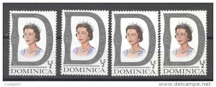 Dominica 1969 Queens X 4, MNH G.382 - Dominica (1978-...)