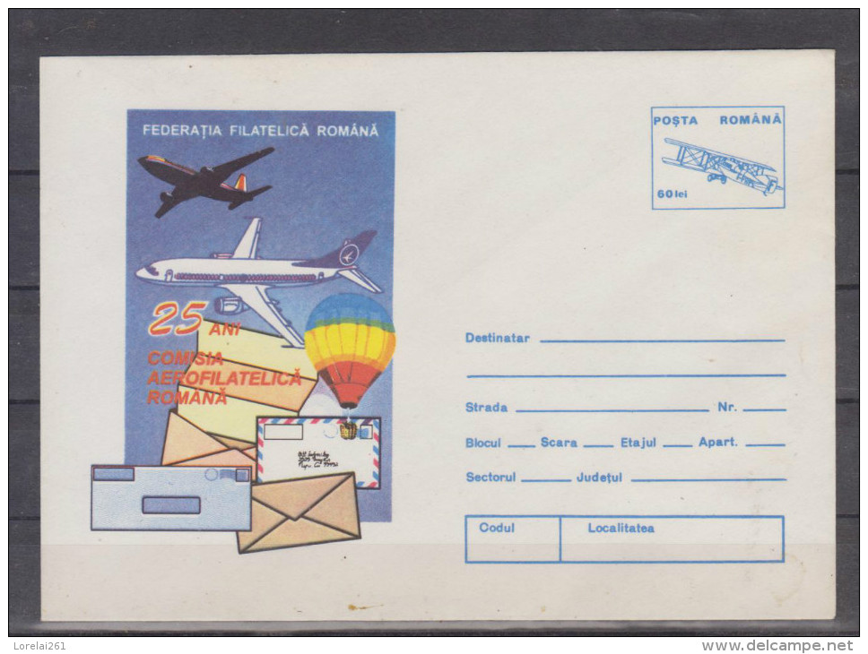 CARTE POSTALA  - 25 ANI COMISIA AEROFILATELICA ROMANA - Cartas & Documentos