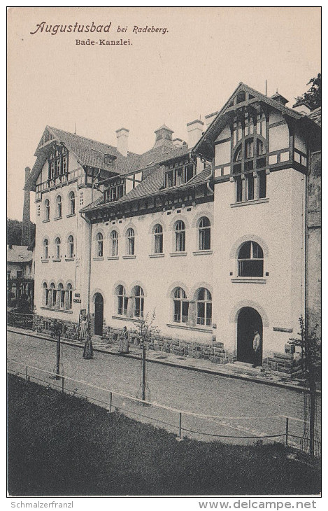 AK Dresdner Heide Augustusbad Bade Kanzlei Bei Liegau Radeberg Langebrück Wacha Lotzdorf Ottendorf Grünberg Dresden - Radeberg