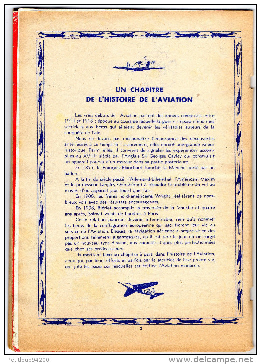 ALBUM IMAGES HISTOIRE COMPLETE DE L'AVIATION   Album Pour Collectionner Les Vignettes  ANNEE1952 - Albums & Katalogus